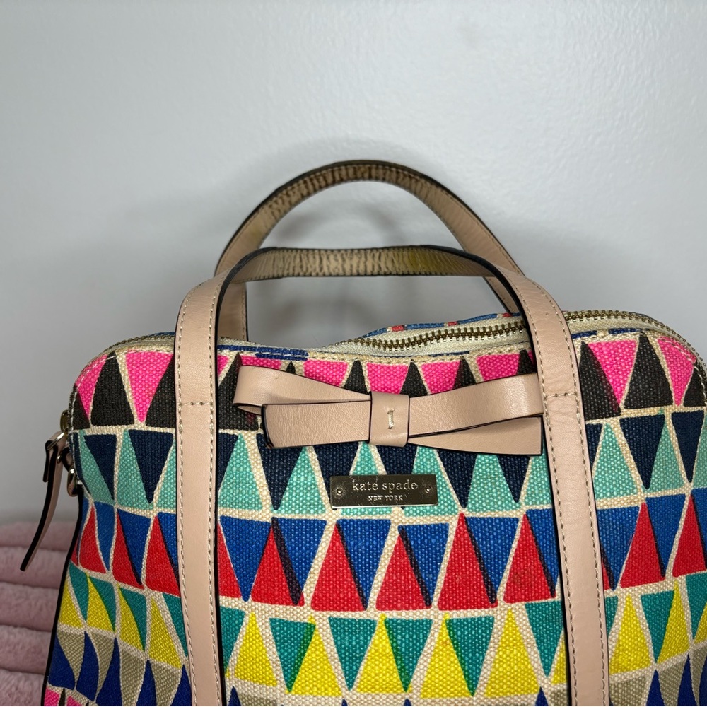 Kate Spade Colorful Geometric Pattern purse - Picture 4 of 9